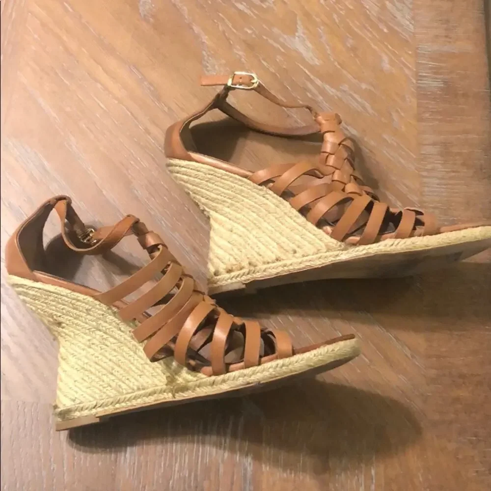 Sam Edelman Tan Wedges size 9.5